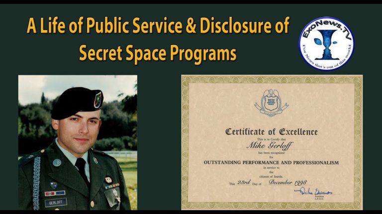 A Life of Public Service & Disclosure of Secret Space Programs