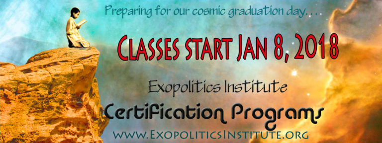 Spring Semester Exopolitics Courses start 8 Jan 2017