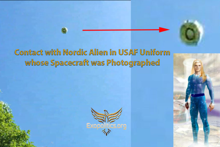 Contact with Nordic Alien in USAF Uniform whose Spacecraft was Photographed