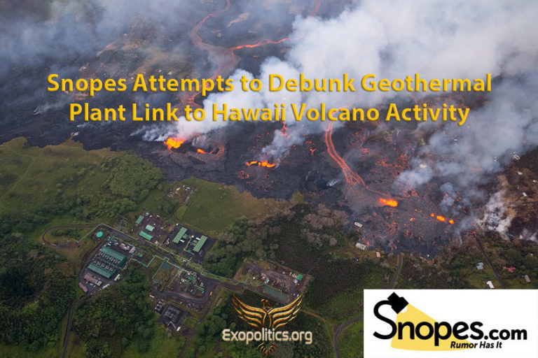 Snopes Attempts to Debunk Geothermal Plant Link to Hawaii Volcano Activity