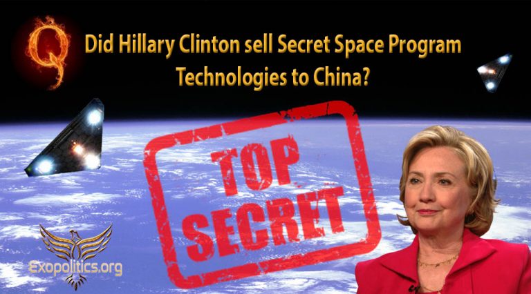 Did Hillary Clinton sell Secret Space Program technologies to China?