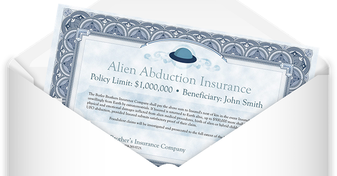 Victim of Alien Abduction? There’s an Insurance Policy for That