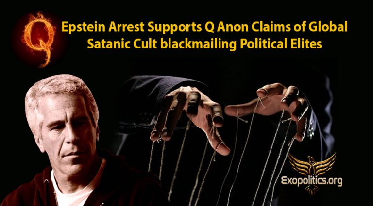 Epstein Arrest Supports Q Anon Claims of Global Satanic Cult blackmailing Political Elites