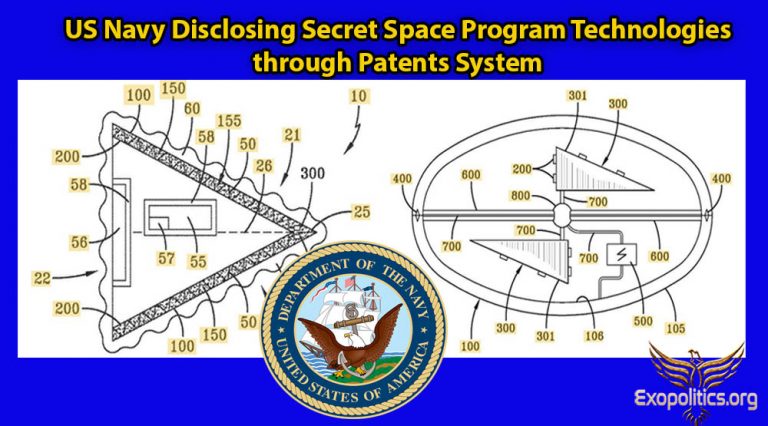 US Navy Disclosing Secret Space Program Technologies through Patents System