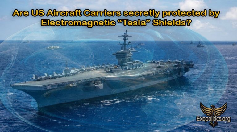Are US Aircraft Carriers secretly protected by Electromagnetic “Tesla” Shields?