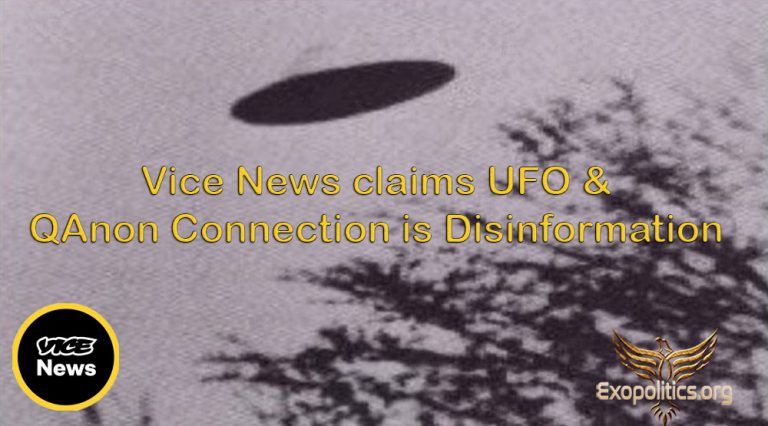 Vice News claims UFO & QAnon Connection is Disinformation