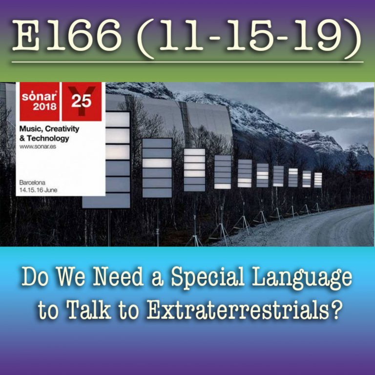 e166 Do We Need a Special Language to Talk to Extraterrestrials?