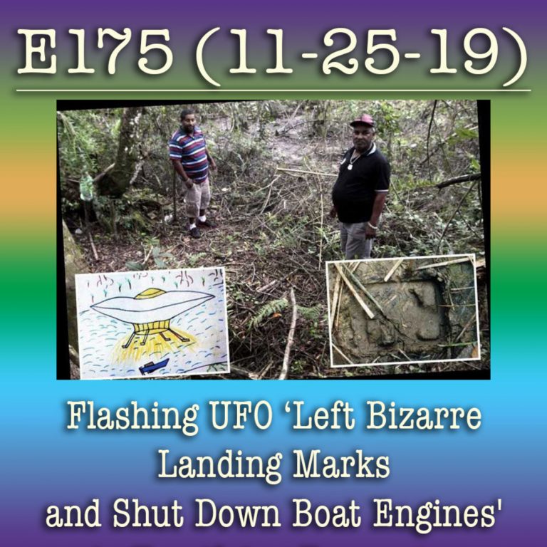 e175 Flashing UFO ‘Left Bizarre Landing Marks and Shut Down Boat Engines’ in Terrifying Encounte