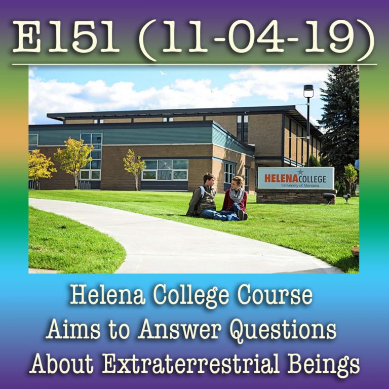 E151 11-4-19 Helena College Course Aims to Answer Questions About Extraterrestrial Beings