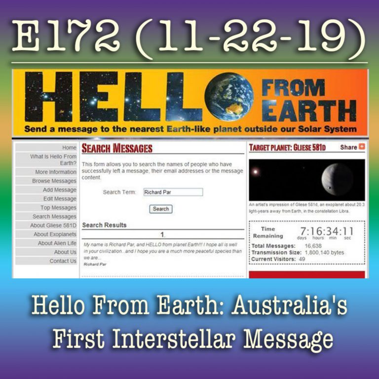 e172 Hello From Earth: Australia’s First Interstellar Message