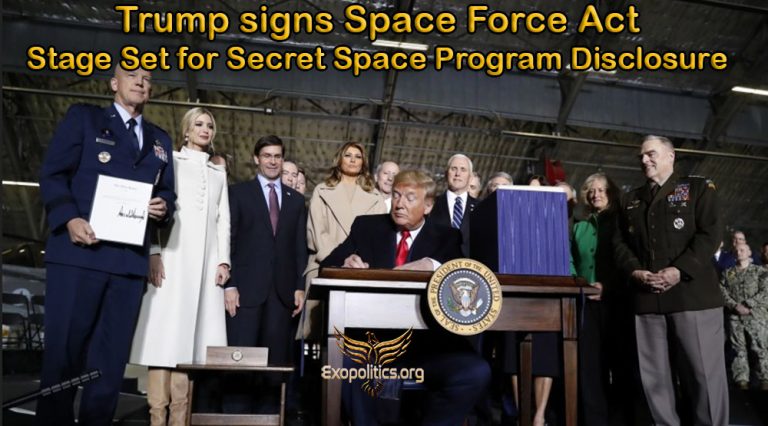 Trump signs Space Force Act – Stage Set for Secret Space Program Disclosure