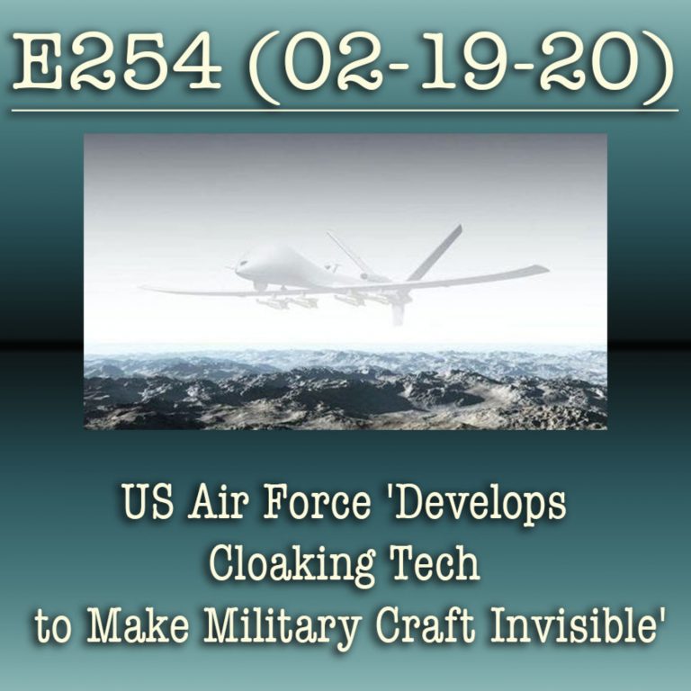 e254 US Air Force ‘Develops Cloaking Tech to Make Military Craft Invisible’