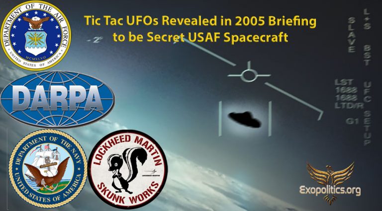 Tic Tac UFOs Revealed in 2005 Briefing to be Secret USAF Spacecraft