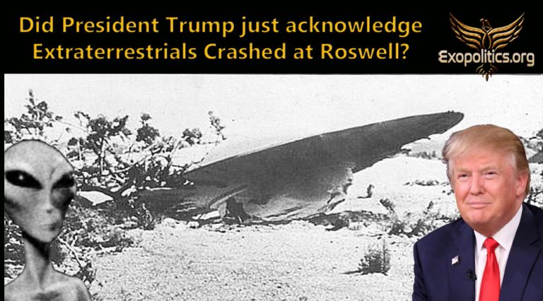 Did President Trump Just Acknowledge Extraterrestrials Crashed at Roswell?