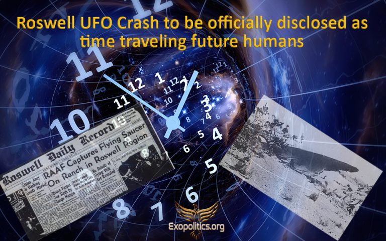 Roswell UFO Crash to be Officially Disclosed as Time-Traveling Future Humans