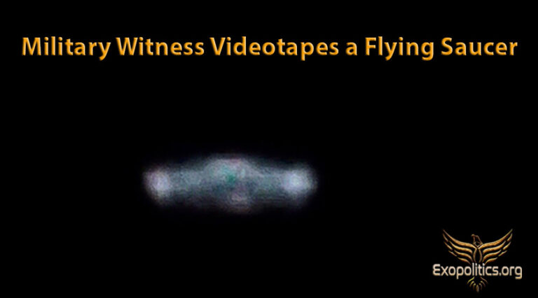 Military Witness videotapes a Flying Saucer