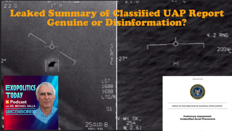 Leaked Summary of Classified UAP Report – Genuine or Disinformation?
