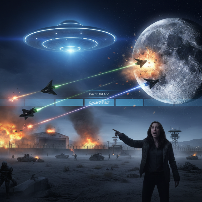 AREA 51 ATTACKED, THEN THE MOON? Contactee Reveals Shocking
